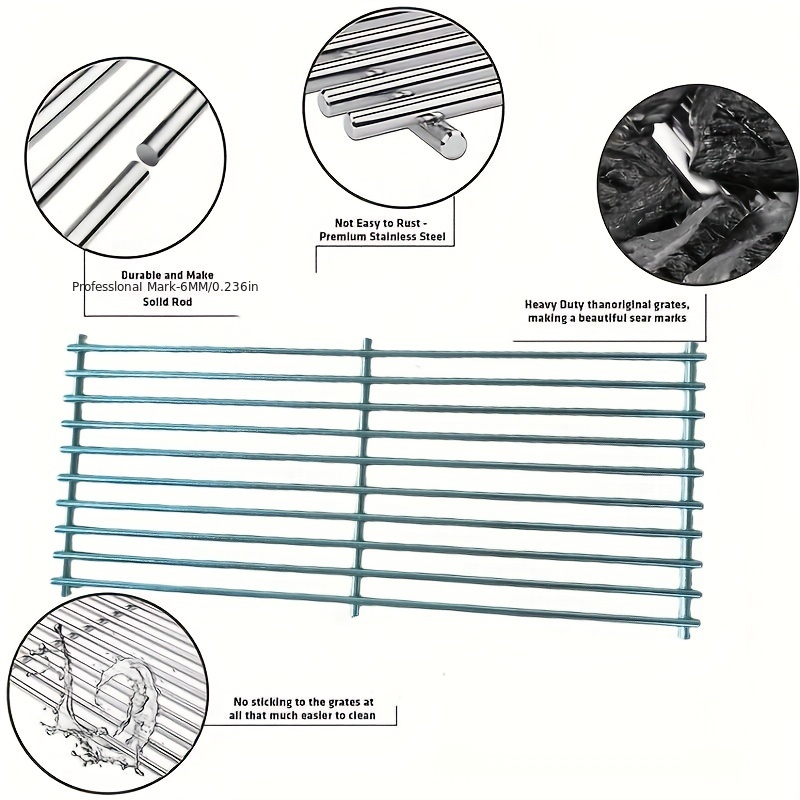 304 Stainless Steel Grill Row Reusable Grill Net Camping - Temu