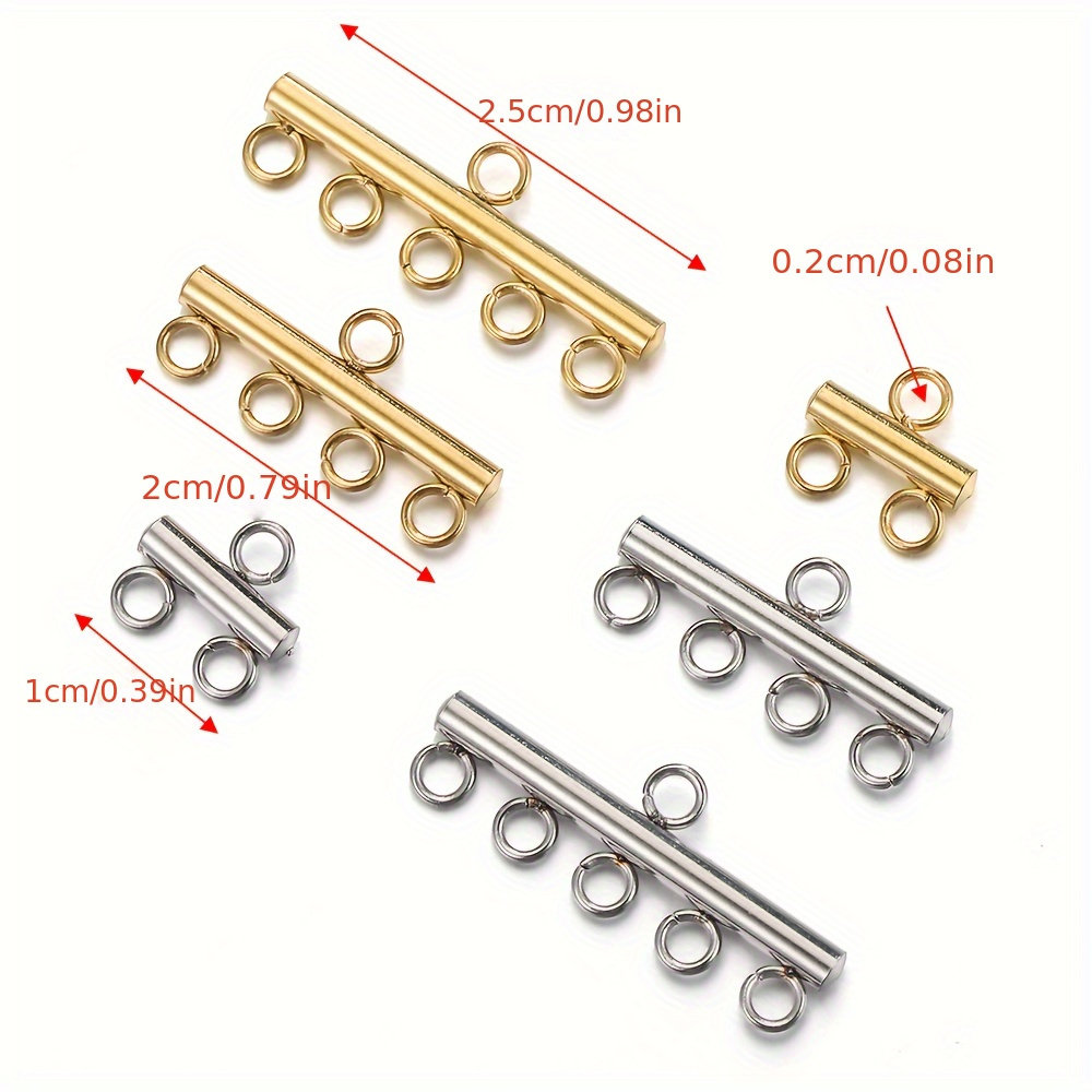 Spacer Clasp Necklace Connector Hooks Layering Metal Jewelry