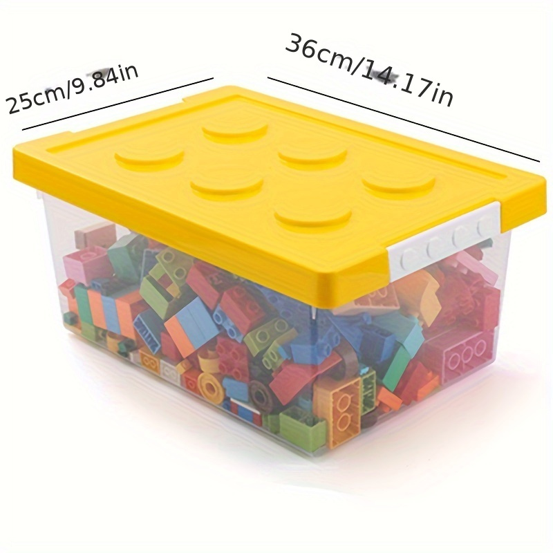 Building Blocks Storage Box Stackable Toys Organizer With - Temu