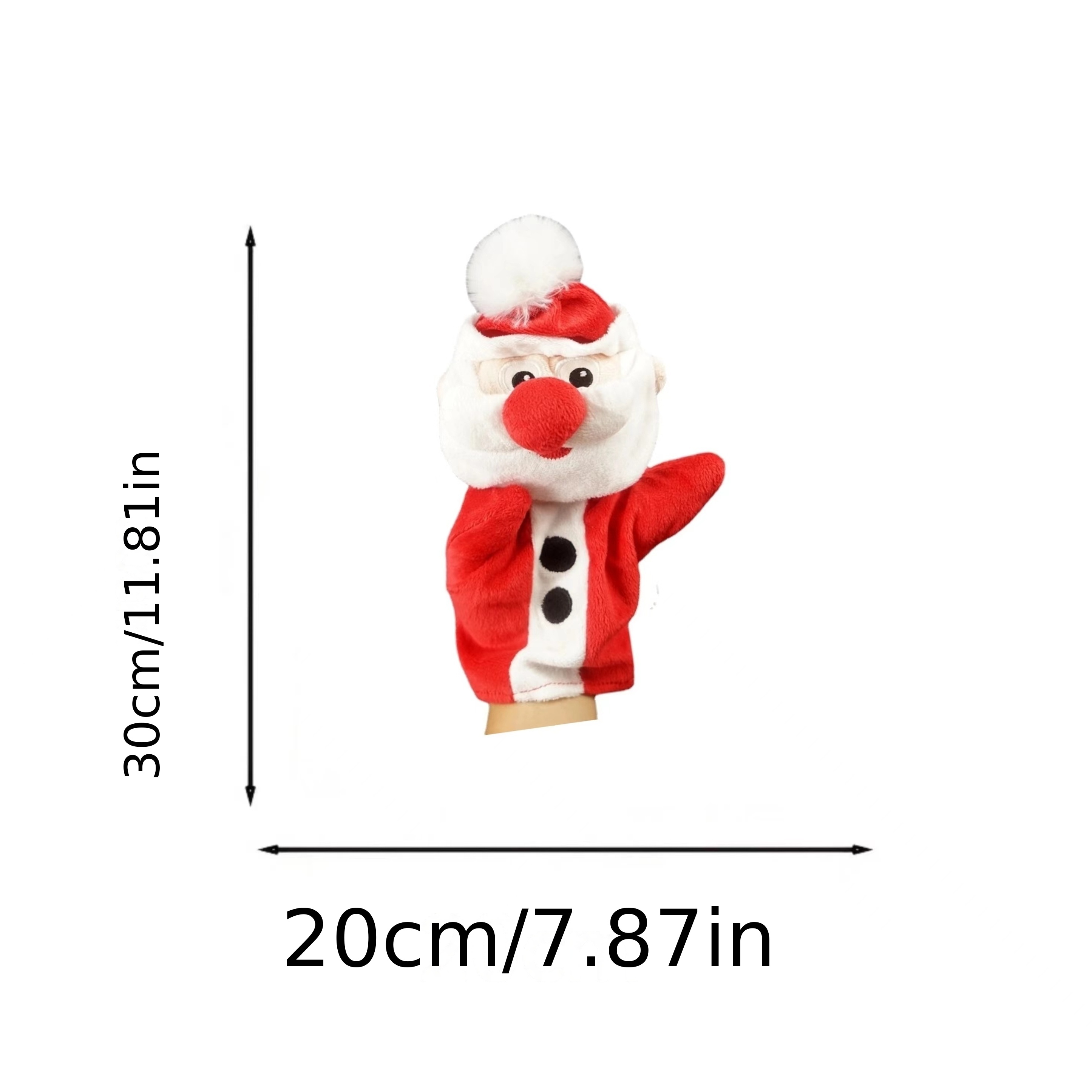 santa claus and elk puppet soothing interactive toy cute christmas cartoon doll 7