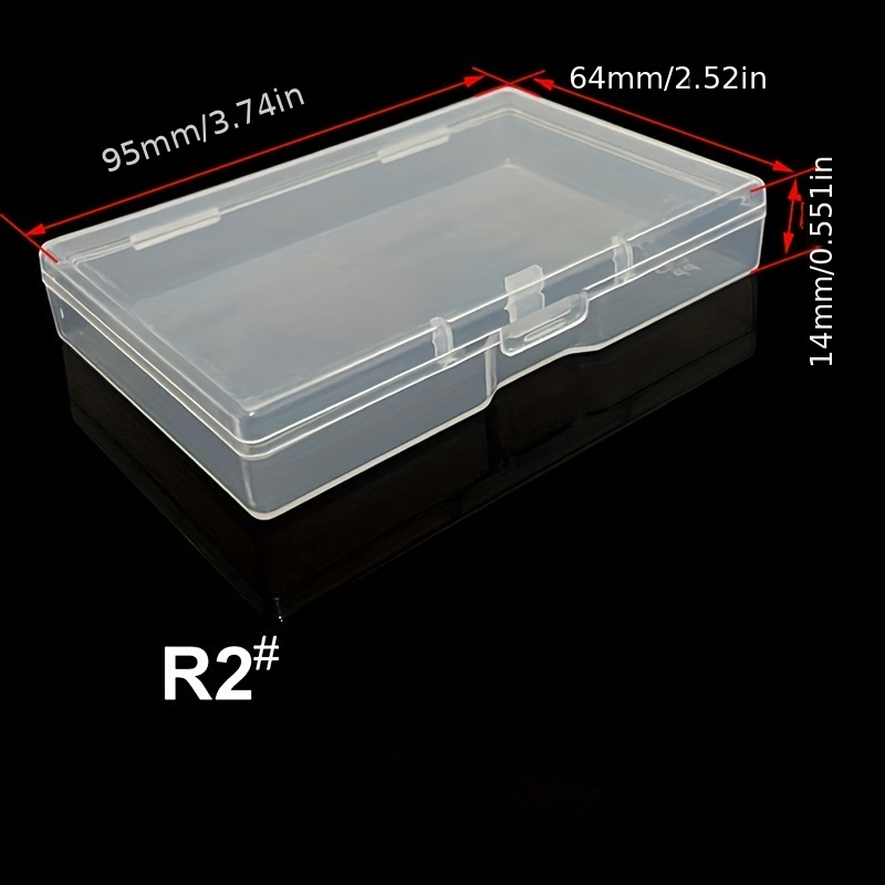 Flat Box Small Box Plastic Box Plastic Box Accessories Box Fishing Hook Box  Transparent Pp Plastic Injection Box