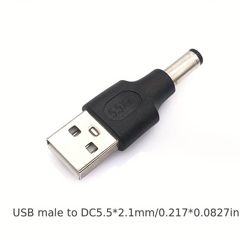5.5*2.1mm USB to DC 3.5mm Power Cable DC Power Plug USB 5V Charger
