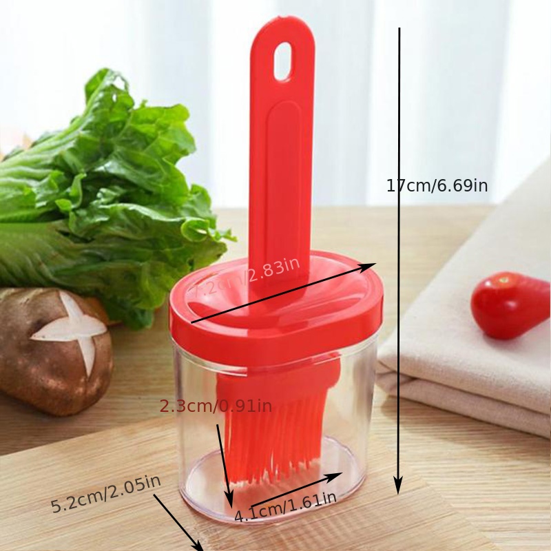 Silicone Oil Bottle Brush Integrated With Lid And Bottle Barbecue