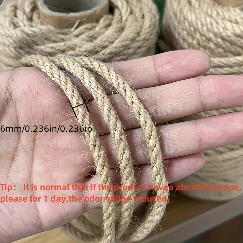 

Durable 50m/164ft Jute Cat Scratching Rope, To Protect Your Furniture, Ideal Scratch Post Replacement And Furniture Defense And Decoration