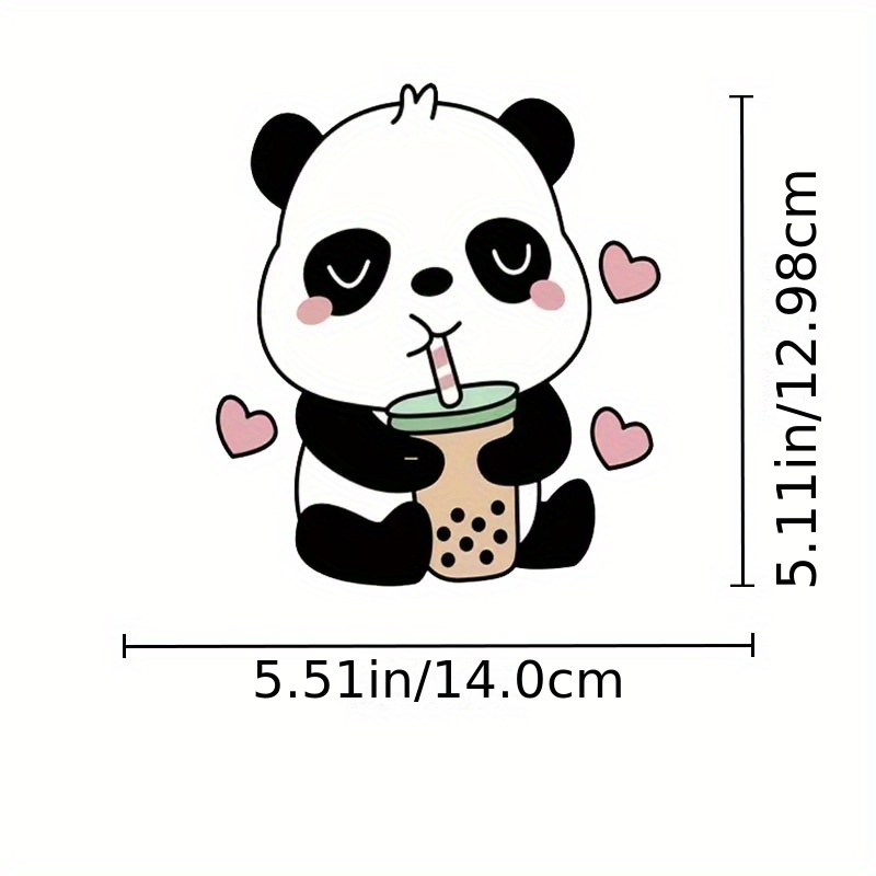 Autocolantes decorativos de ilustrações Cara de panda feliz - TenStickers