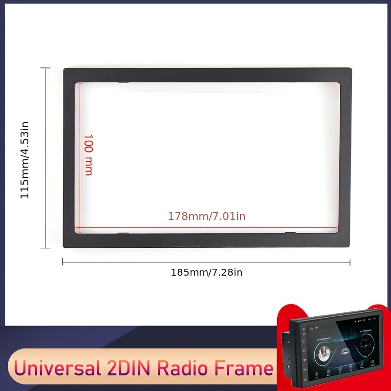 

7inch Universal Double Din Installation Kit, Car Stereo Radio Mount Panel Frame