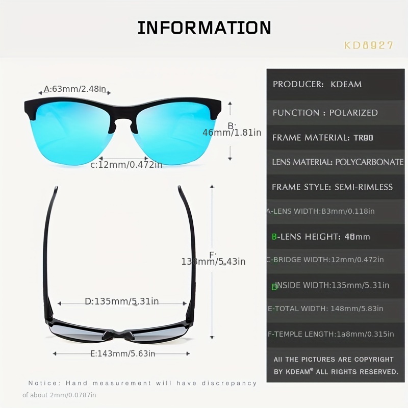 1pc Mens Ultra Light Tr90 Polarized Sports Sunglasses Unisex
