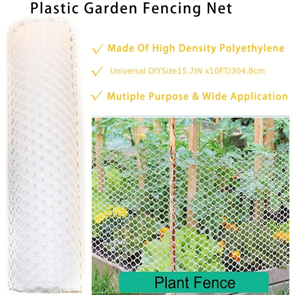 Plastic Chicken Wire Mesh Plastic Garden Fencing Netting - Temu