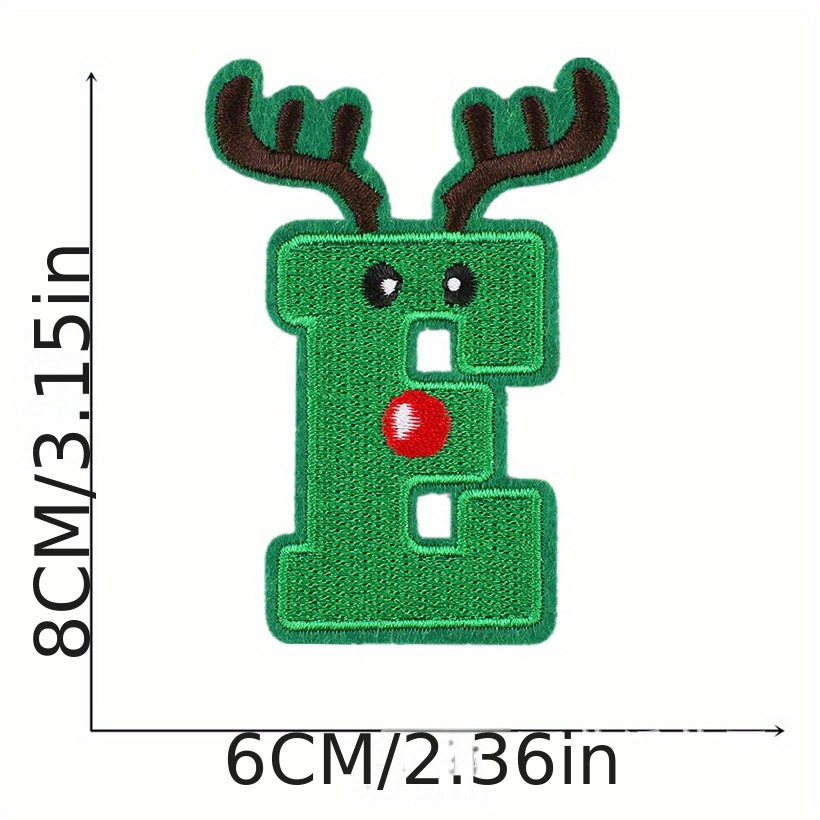 Christmas Theme Letter Embroidery Patches For Clothing Iron - Temu