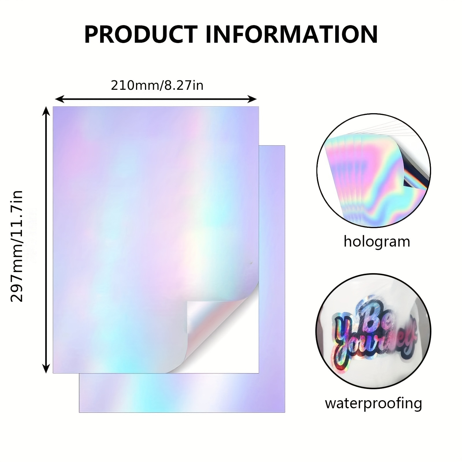Sticker Paper Inkjet Holographic