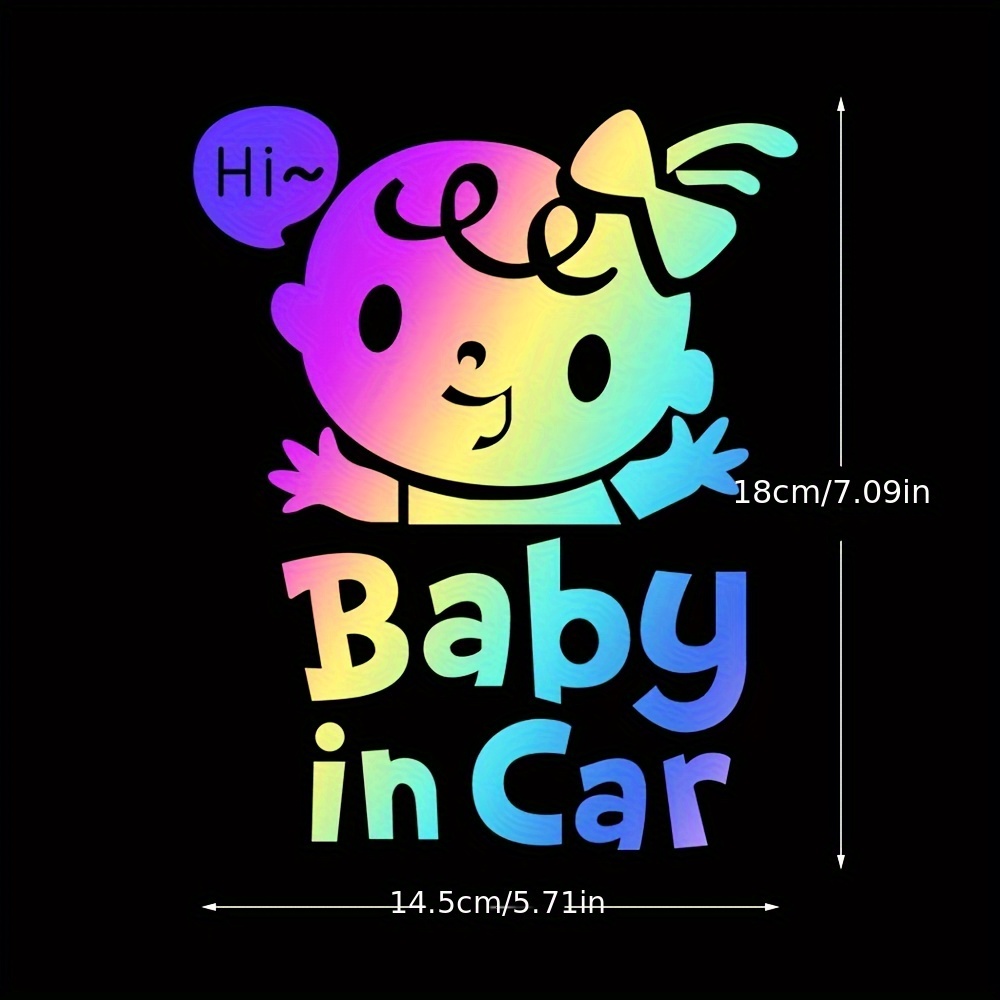 TOTOMO # ALI-001 Baby an Bord Aufkleber Aufkleber Sicherheit Vorsicht  Zeichen für Autofenster - Carlos aus dem Hangover lustige Aufkleber