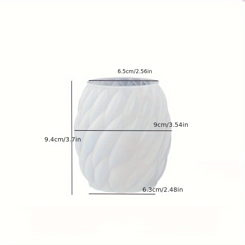 Resin Twirl Raindrop Shape Candle Mold 3d Geometric Curved Pillar Silicone Candle Soap Mold For Epoxy Resin, Wax, Polymer Clay