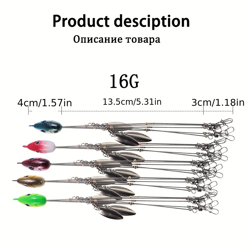 12 Bladed Umbrella Fishing lure Rig 5 Arms Rig Head Swimming Bait Bass  Fishing Group Lure Snap Swivel Spinner 33g