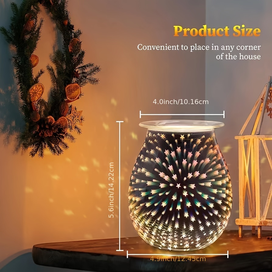 Electric Aroma Lamp Electric Wax Melter Oil Burner Warmer Fragrance Night  Light