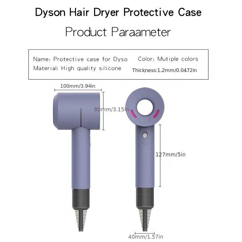 Hair Dryer Protective Cover Silicone Case Accessories