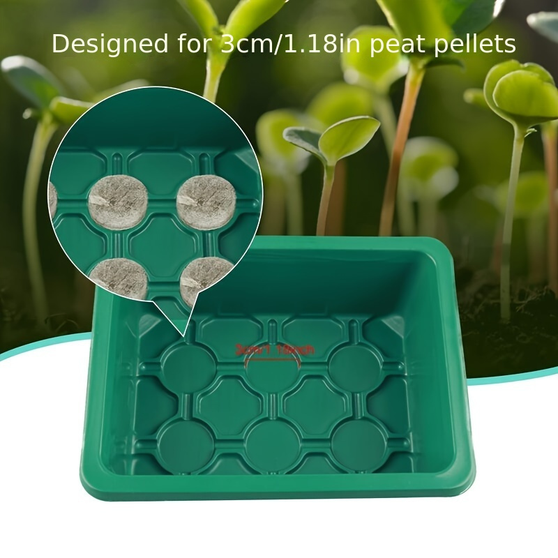 Seed Starter Tray, 60 Cells Humidity Adjustable Plant Germination