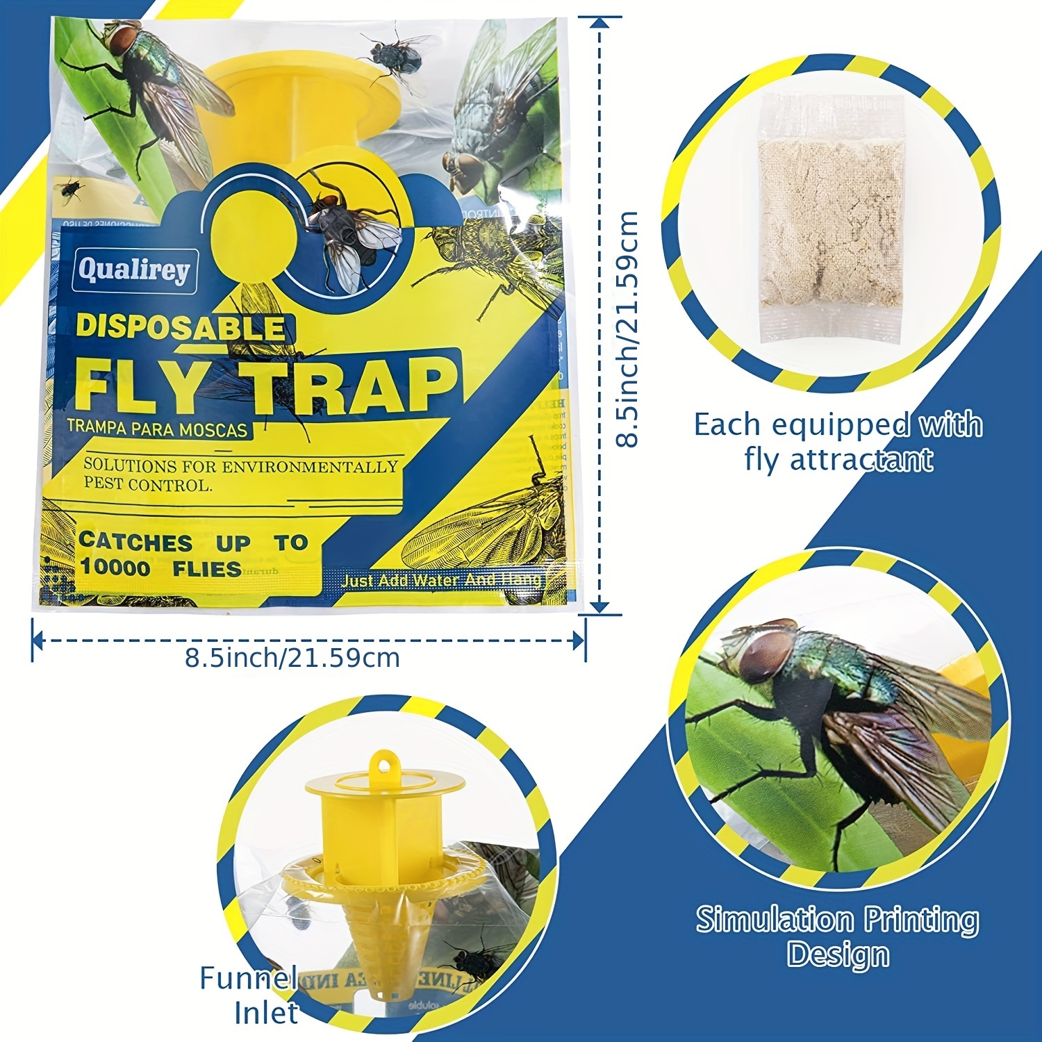 Outdoor Disposable Fly Trap