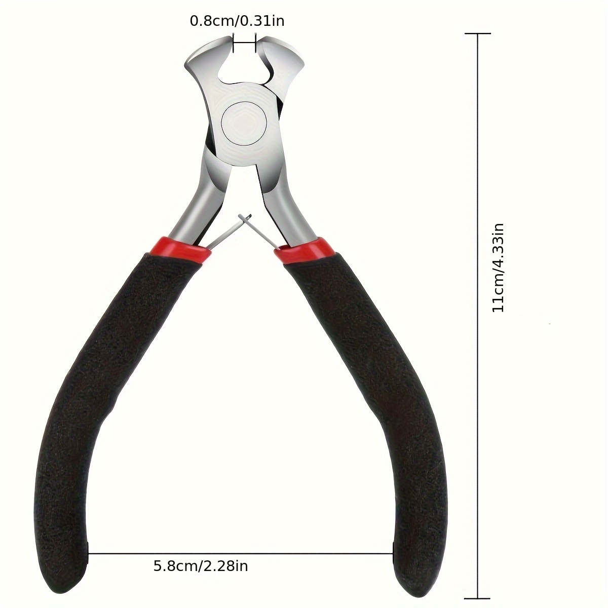 Utility Pliers Jewelry Pliers Wire Cutting Pliers Rivet Removing Pliers end  Cutter Pliers Nippers for Leather Working and Crafting 