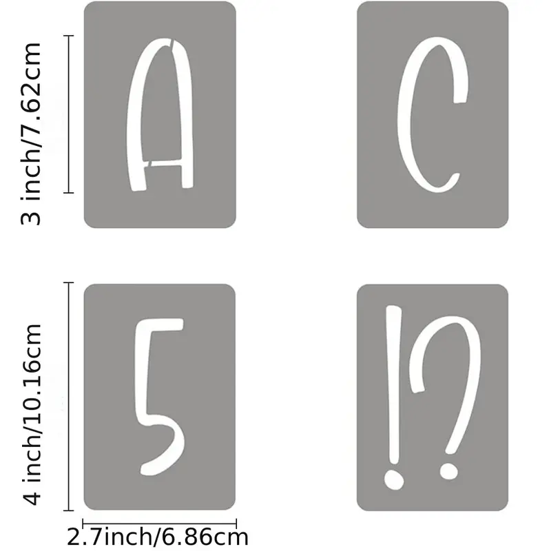 Alphabet Letter Stencils For Painting Letter And - Temu