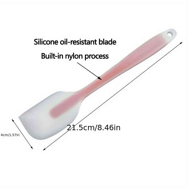 Silicone Scraper Non Stick Heat Resistant Baking Scraper Integrated Cream  Butter Spatula Baking Cooking Tool Kitchen Accessories 