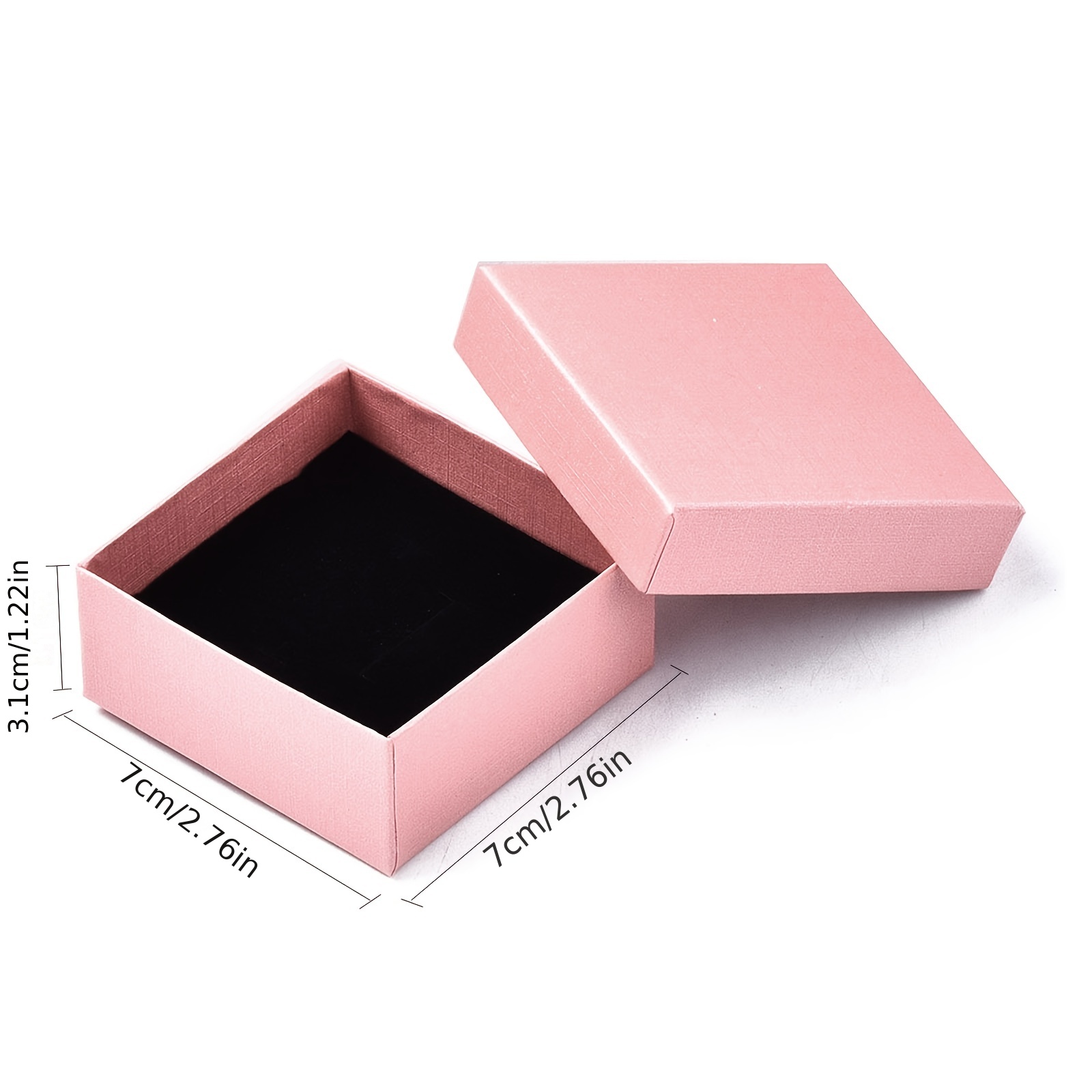 Square Cardboard Bowknot Jewelry Boxes For Ring Earring - Temu