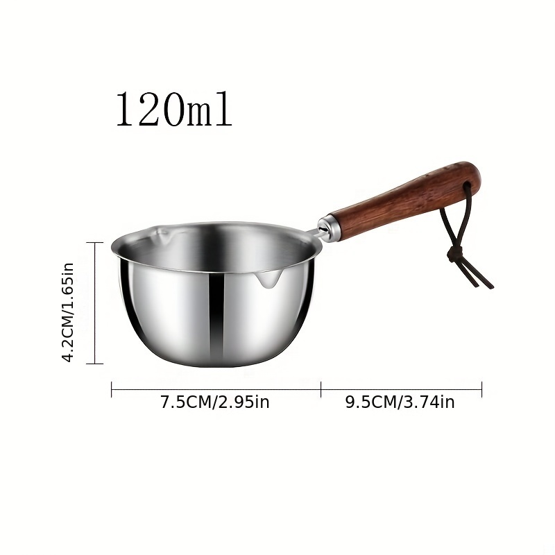 Stainless Steel Small Saucepan For Melted Butter Milk - Temu