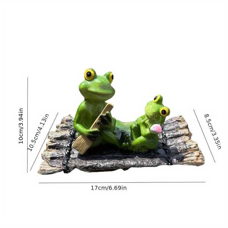 E-shop Ein Stück Froschharz Schwimmende Dekoration für Villengarten, Parkteich und Schwimmbaddekoration, Ostern- und Halloween-Geschenk