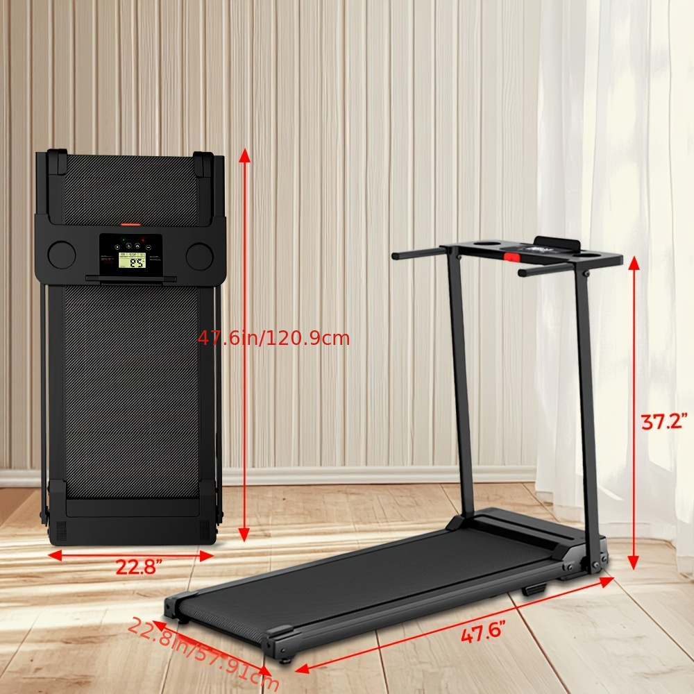 Factory-direct Deal of household folding treadmill, with a load capacity of 300 pounds, power of 3.0 horsepower, speed of 6.2 miles per hour, silent type, equipped with handles. It is an ideal choice for Women's fitness.