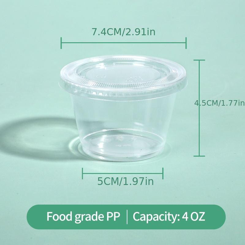 Mini Storage Box Compostable Plastic Cups Sauce Cups With Lid Seasoning  Chutney Box Takeaway Small Flavor Spice Transparent 1/1.5/2/3oz From  Freelady, $61.21