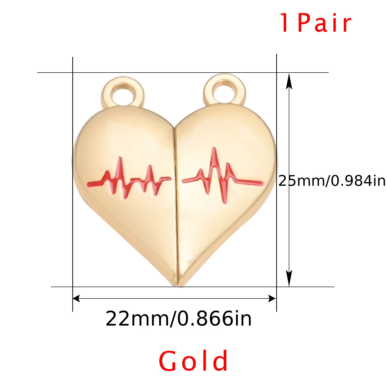 Heart shaped Magnet Connector Clasp End Connector Zinc Alloy - Temu