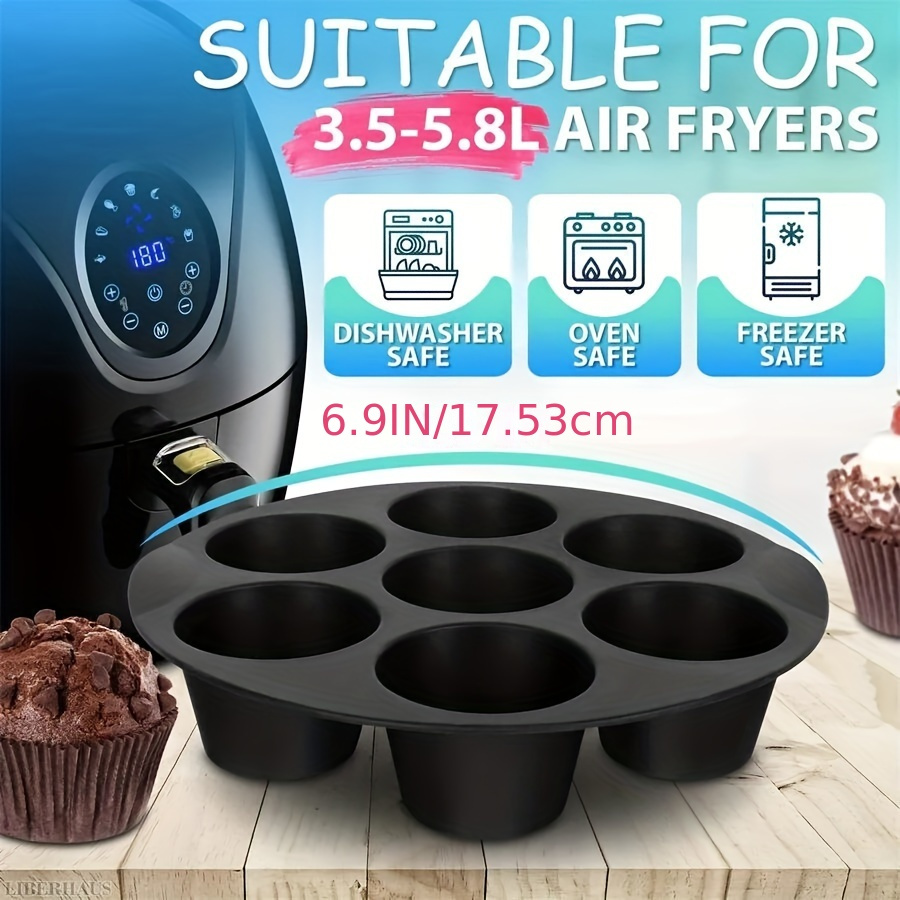 Air Fryer Muffin Pan, Silicone Mini Cupcake Molds, Baking Mold