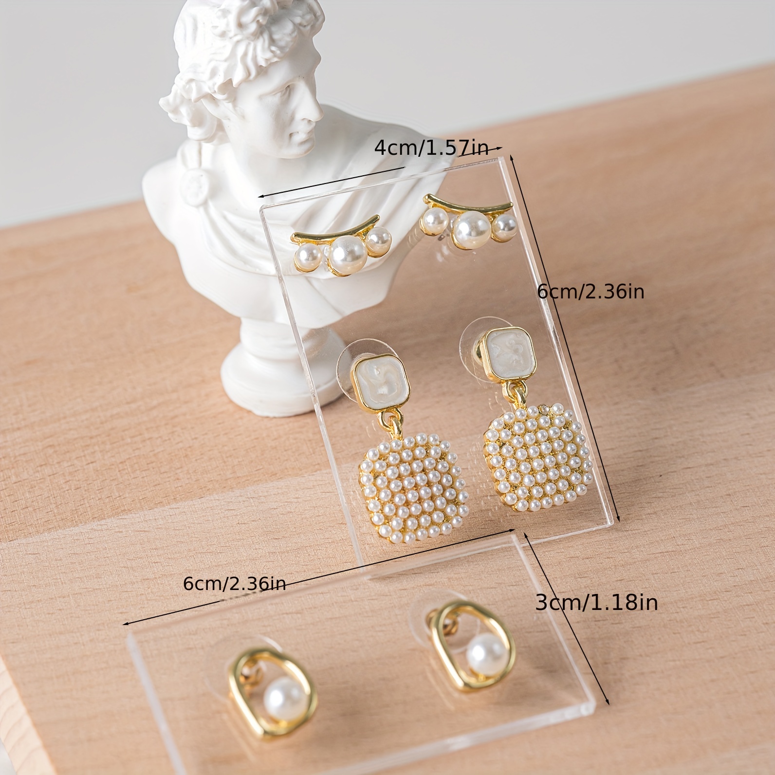 Acrylic Earring Stands And Displays Earring Stud Holders - Temu