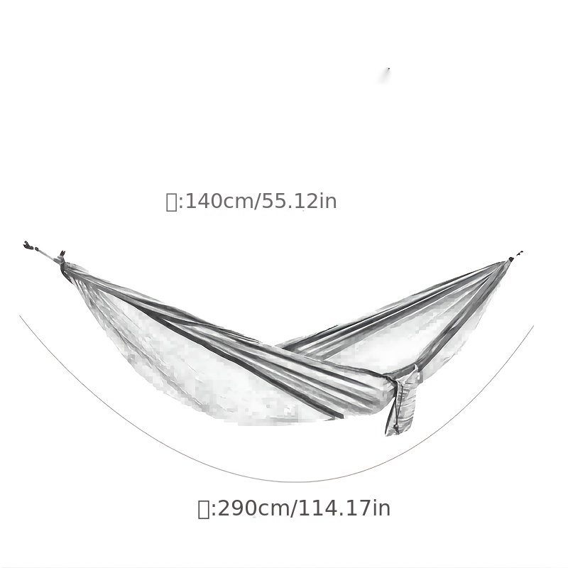 Portable Double Hammock For Outdoor Travel Backpacking Nylon Swing Hammock
