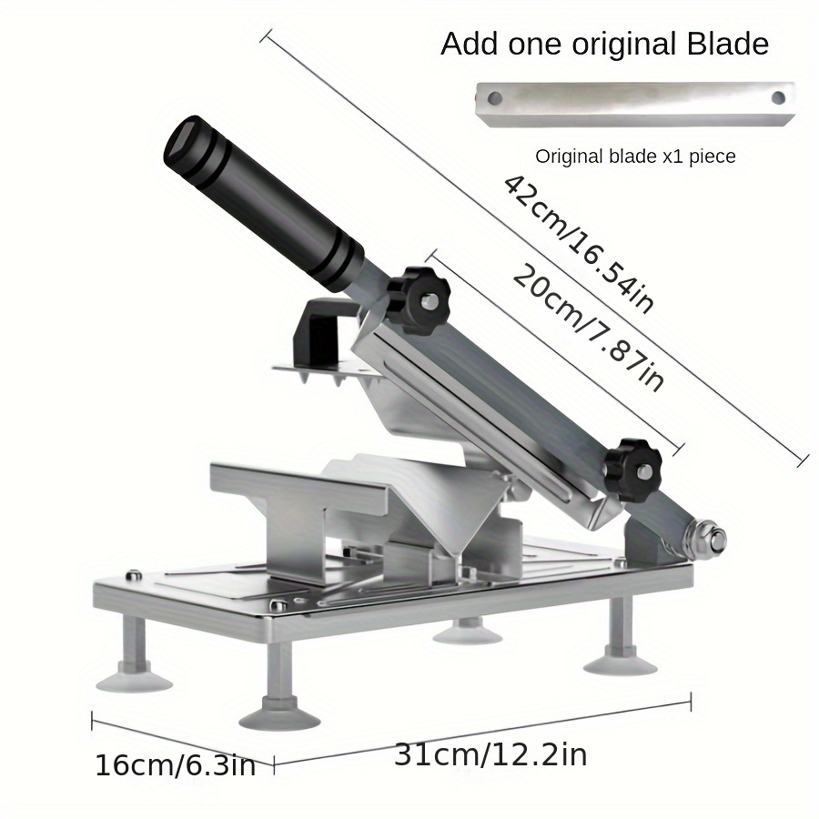 Stainless Steel Manual Meat Slicer - Perfect For Slicing Beef, Mutton, And  More - Deli Slicer For Fresh And Frozen Meats - Temu United Arab Emirates