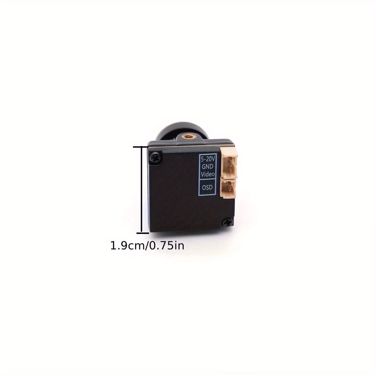 רחפן rc uav עם מצלמת fpv 19mm 5-20v gnd וידאו ו-osd, מתאים לרחפנים rc fpv מרוץ, מטוס ארבעה , אביזרים לדגמי rc פרטי מוצר 3