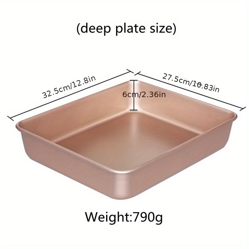  YUNYODA Bandeja para horno, universal antiadherente de acero al  carbono para pizza, galletas, galletas, pasteles, negro metalizado,  antiadherente, 9.4x7.1x0.7 in, con borde suave. : Hogar y Cocina