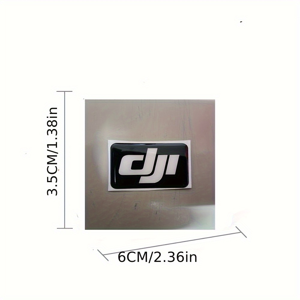 a universal logo hard plastic reusable sticker accessory dji