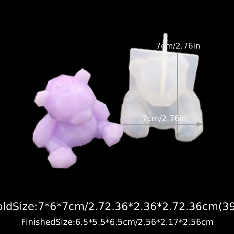 ResinWorld 3D Animal Resin Molds Includes 2 Bunny Resin Casting Molds Large  Clear Rabbit Epoxy Silicone Molds for Resin Craft DIY