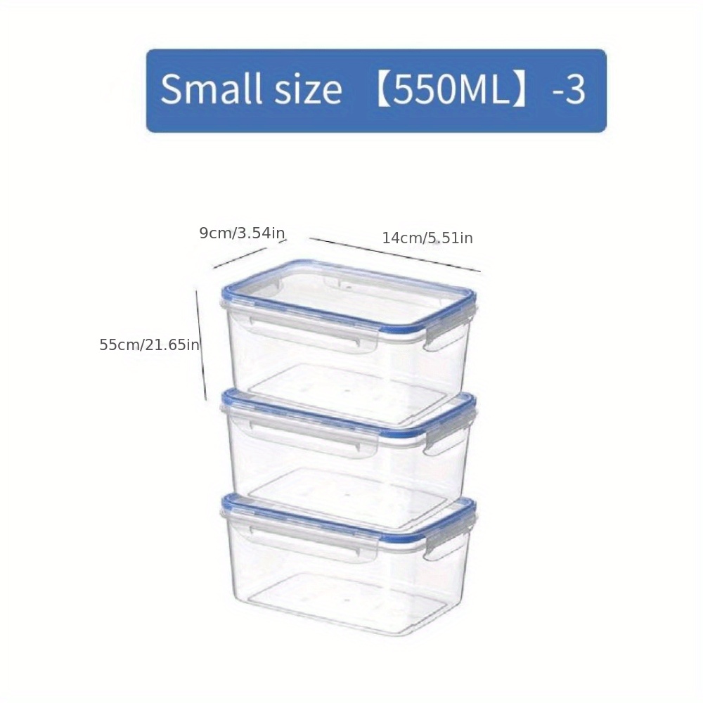 3pcs set airtight food storage containers with lids   proof   keeping box for cereal rice pasta tea nuts and coffee beans plastic food preservation   for home kitchen supplies details 7