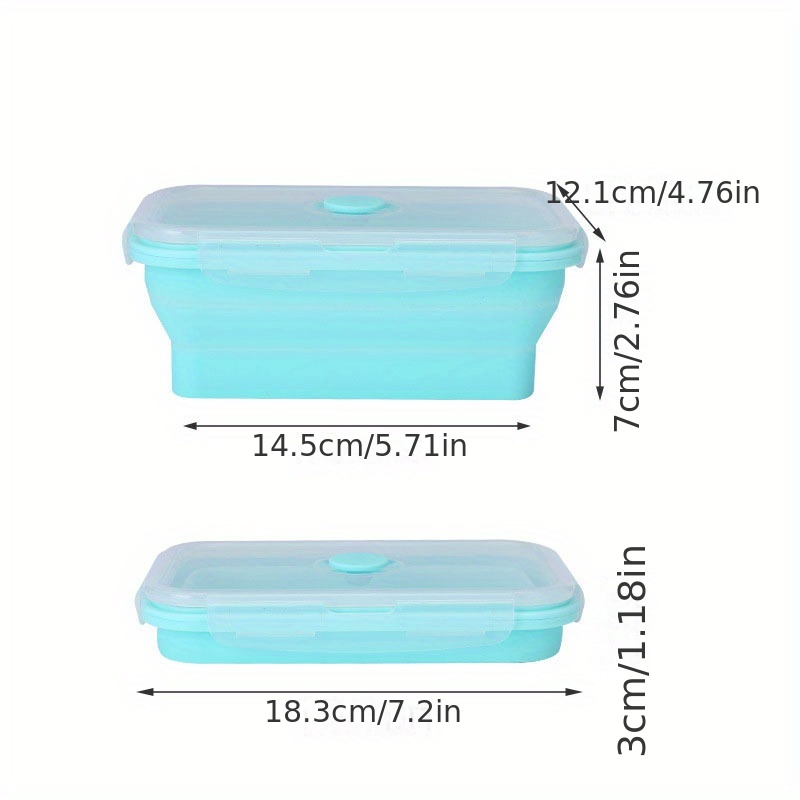 Healthy Plastic Food Container Portable Lunch Box Capacity Camping