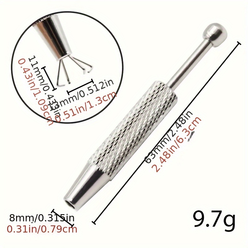 Precision 4-Prong Jewelry Tweezers - Gem & Diamond Holder, Ideal for Beads & Small Parts, Ergonomic Metal/Aluminum Craft Tool, Jewelry Making Tools
