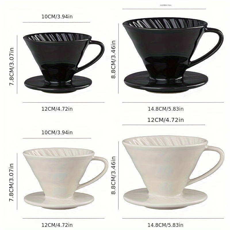 Pour Over Coffee Maker Premium Ceramic Dripper Decanter Home - Temu