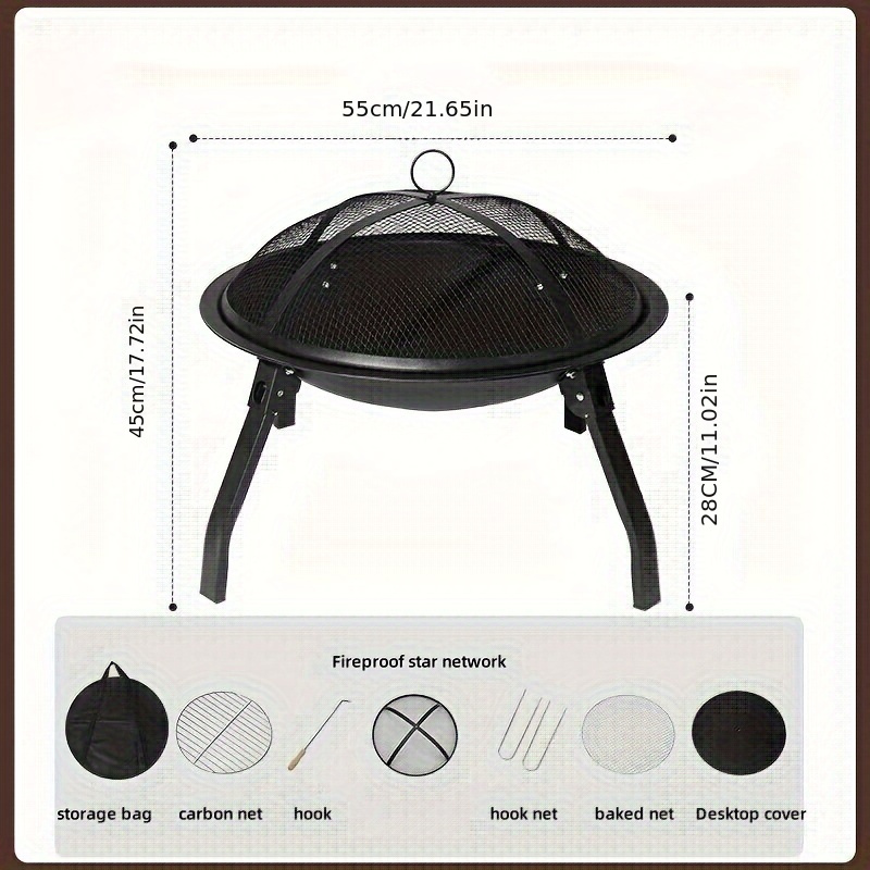 Estufa de parrilla de barbacoa plegable portátil 1-2 personas Camping al  aire libre Barbacoa Calenta Hugtrwg Para estrenar