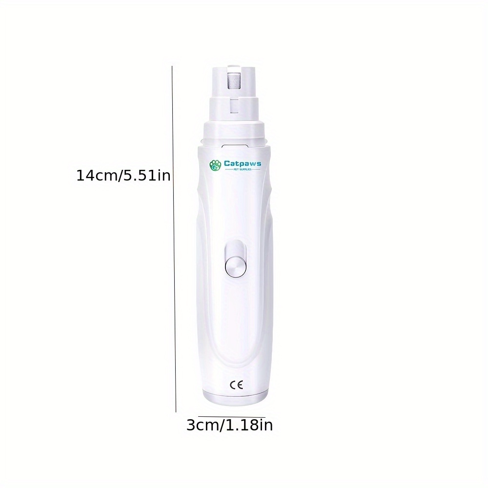 TEMU Electric Pet Nail Grinder Usb Rechargeable Electric Dog Nail Clippers Quiet Electric Paws Nail Grooming Trimmer Tools