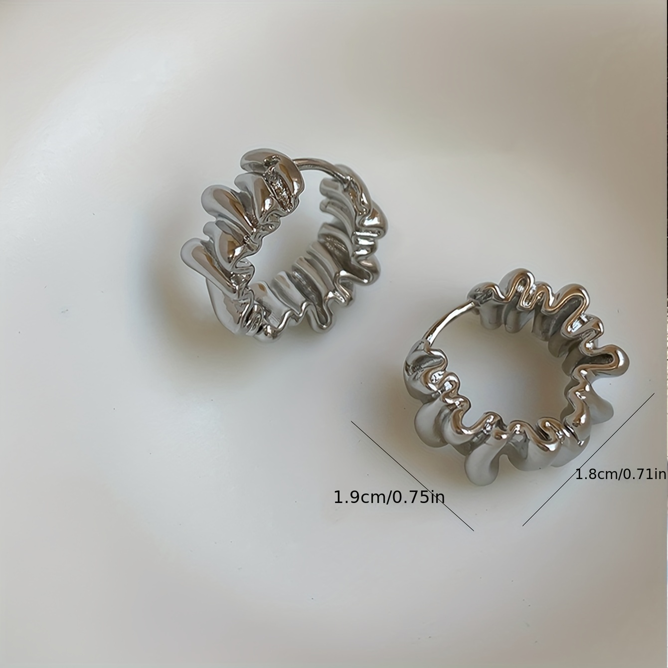 Minimalist Circular Hoop Earrings INS Style