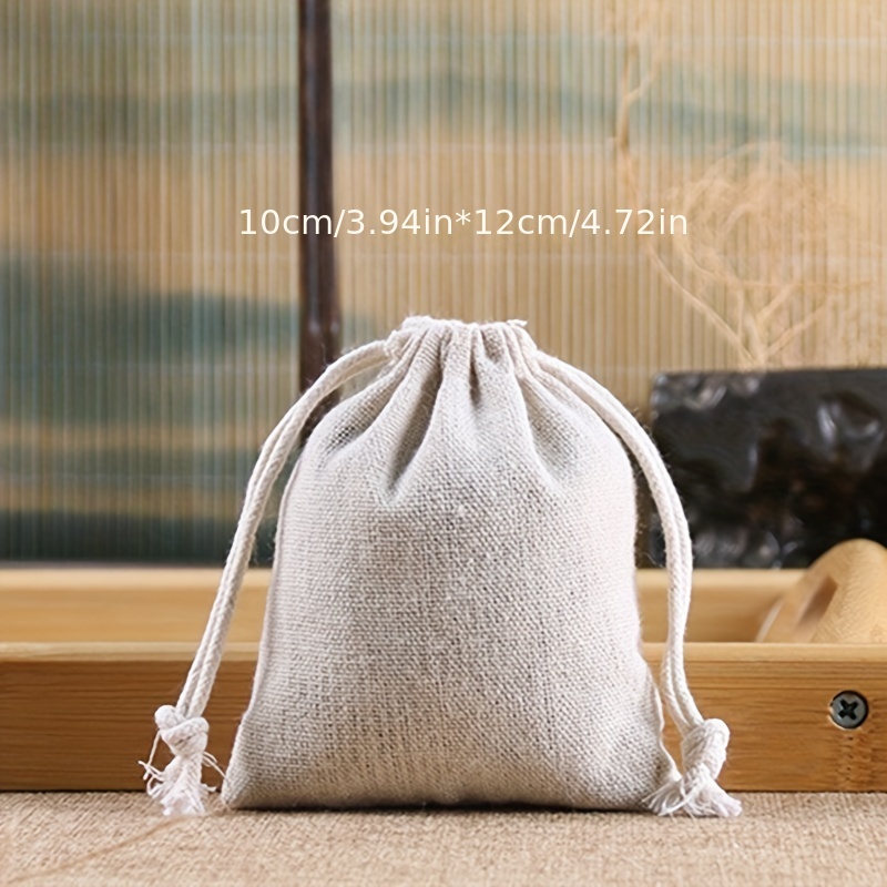 Jewelry Jewelry Bags Bunch Mouth Cotton And Linen Bags - Temu