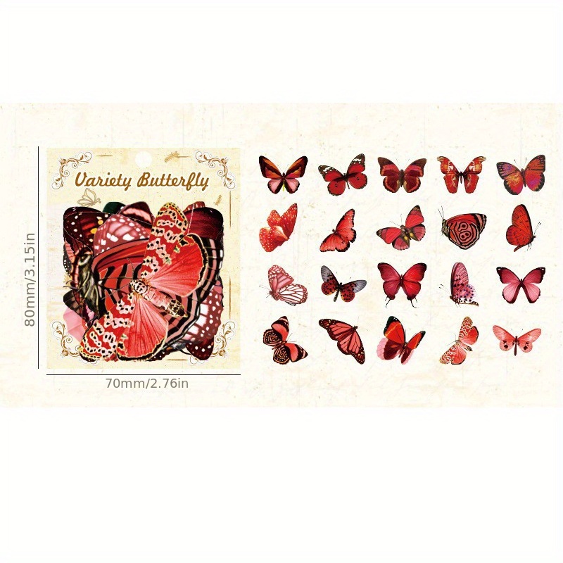 Variety Butterfly Series Handbook Stickers Niedliche - Temu Austria