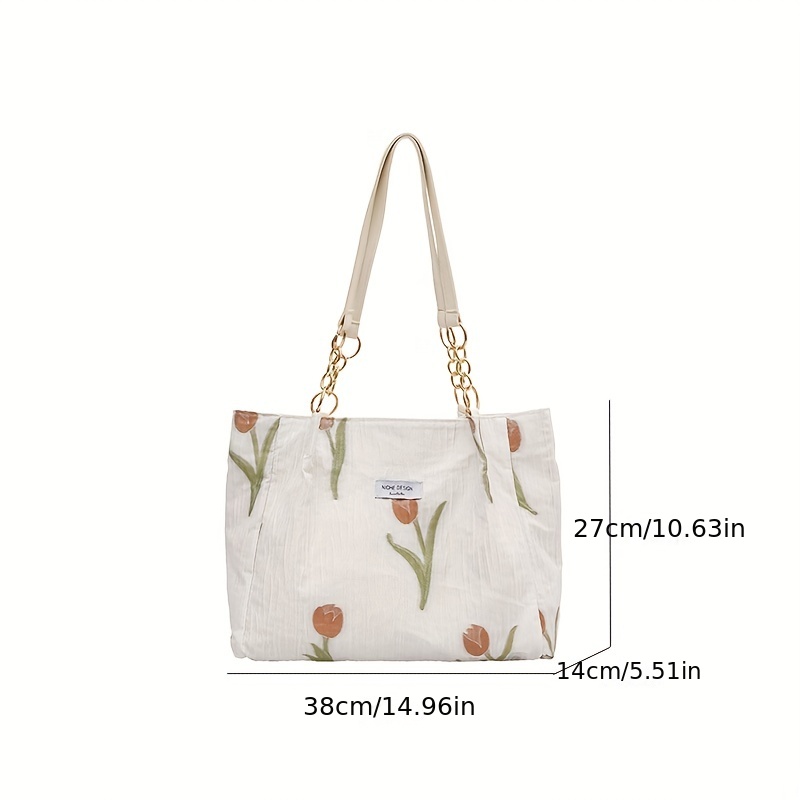 Flower Tote Bag Aesthetic Tote Bags Beach Bag Yoga Mat Bag 