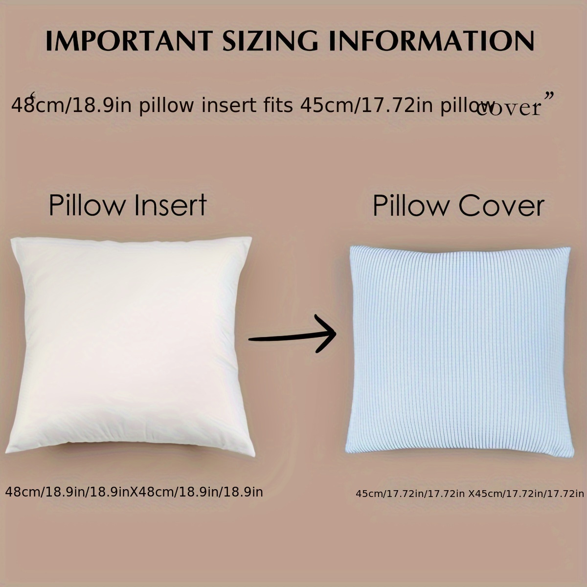 Cushion inserts 45cm x 45cm