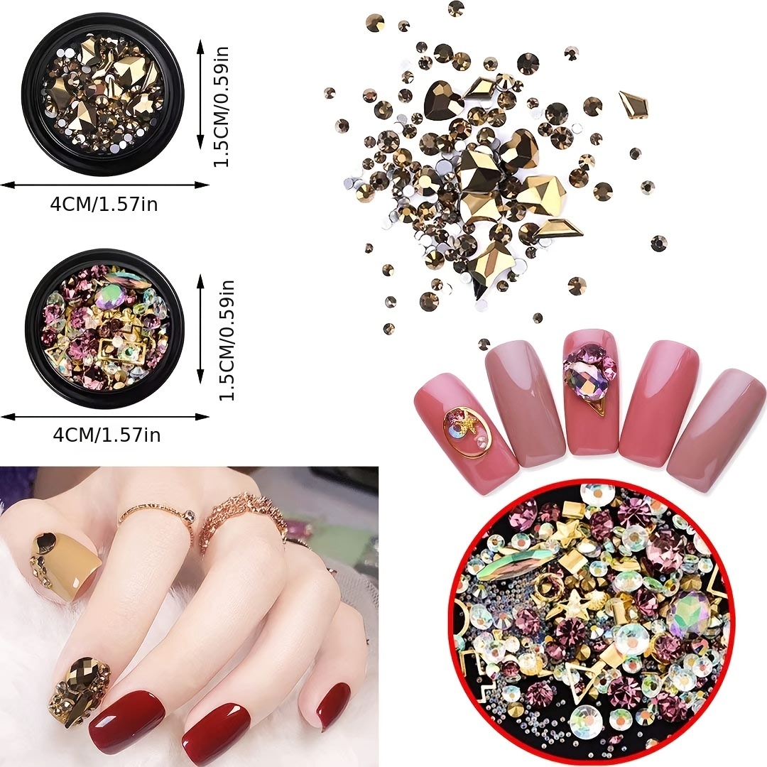 Nail Art Kit for Beginners, Nail Art Supplies With Nail Art Brushes, Nail  Dotting Tools, Nail Art Stickers, Nail Art Rhinestone, Nail Art Striping